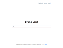 Tablet Screenshot of brunosanz.com